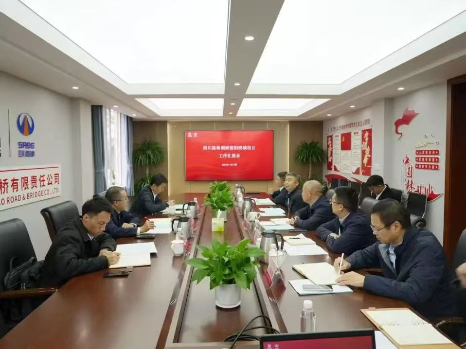 四川路橋黨委副書記、副董事長(zhǎng)、總經(jīng)理羊勇率隊(duì)到直屬企業(yè)調(diào)研
